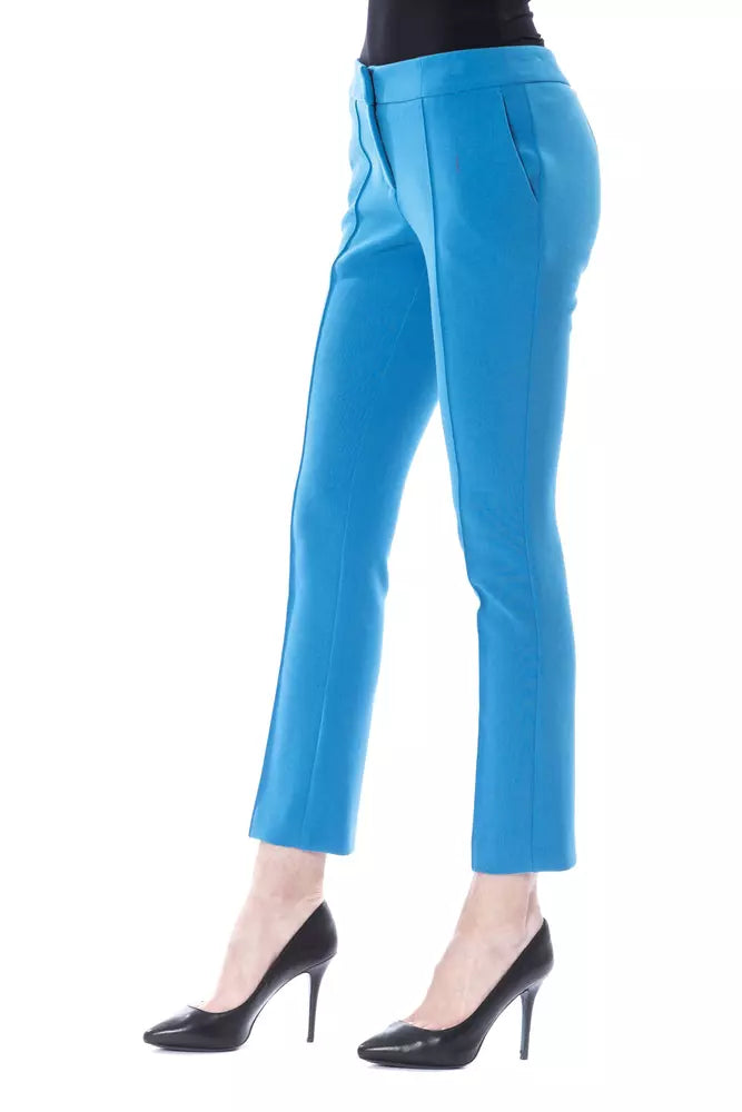 BYBLOS Hellblaue Damenhose aus Polyester