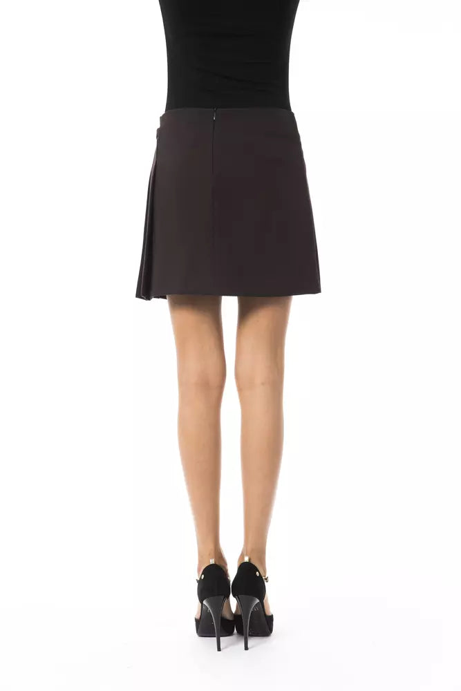 BYBLOS Brauner Polyester-Rock für Damen