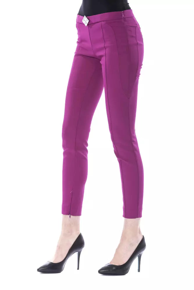 BYBLOS Lila Polyester Damenhose