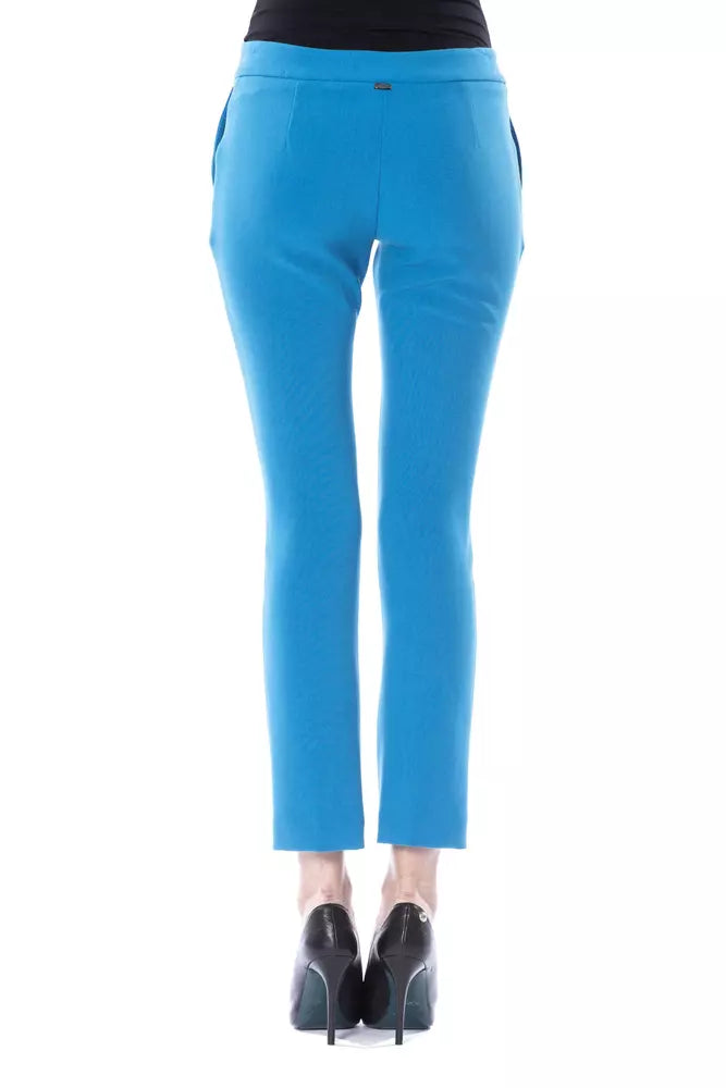 BYBLOS Hellblaue Damenhose aus Polyester