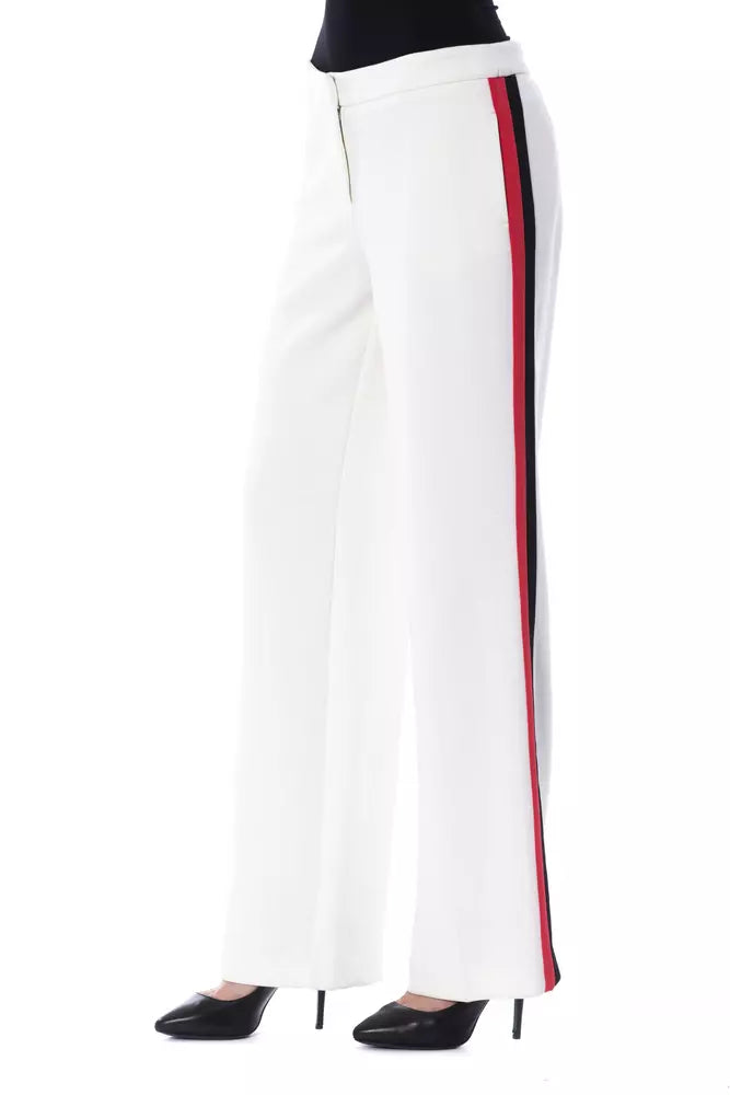 BYBLOS Weiße Damenhose aus Polyester