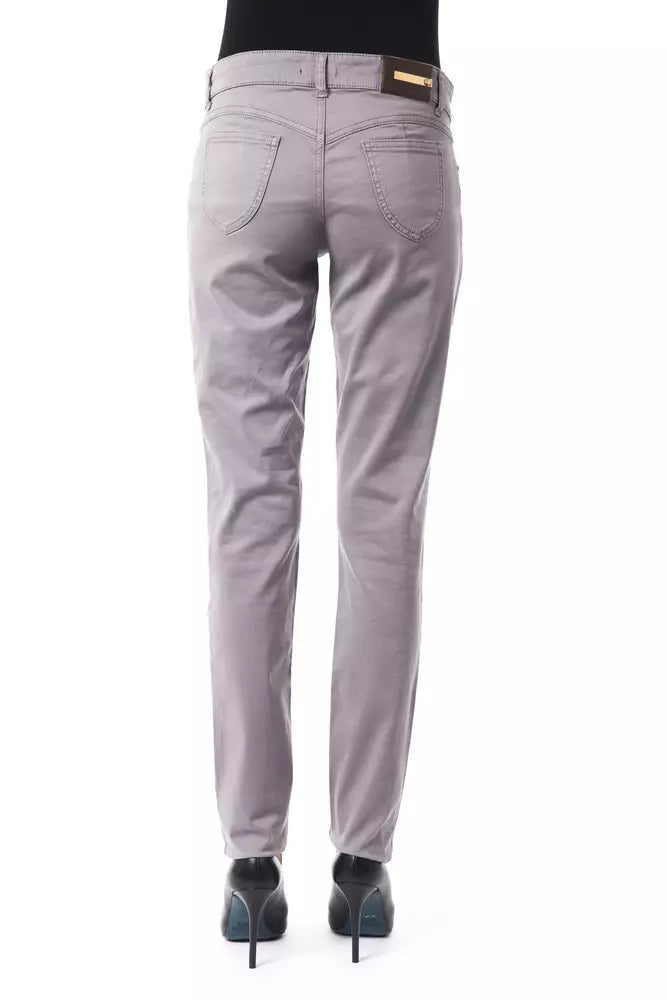 BYBLOS Graue Damenjeans aus Baumwolle