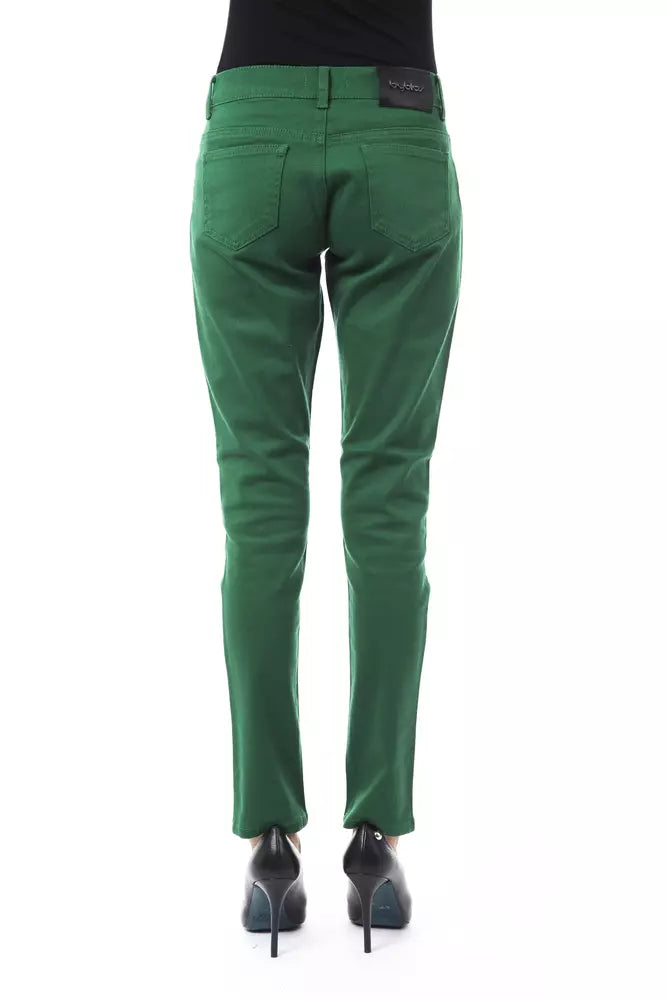BYBLOS Grüne Baumwollhose für Damen