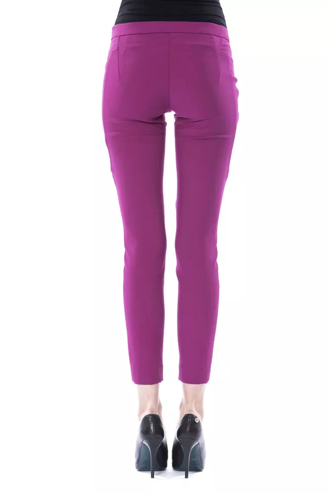 BYBLOS Lila Polyester Damenhose