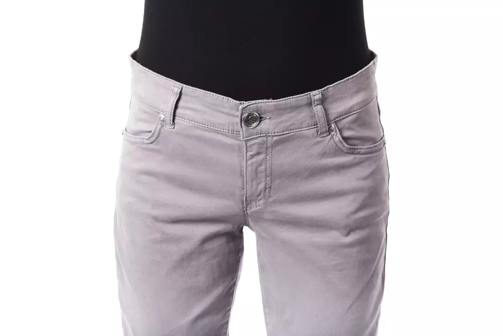 BYBLOS Graue Damenjeans aus Baumwolle
