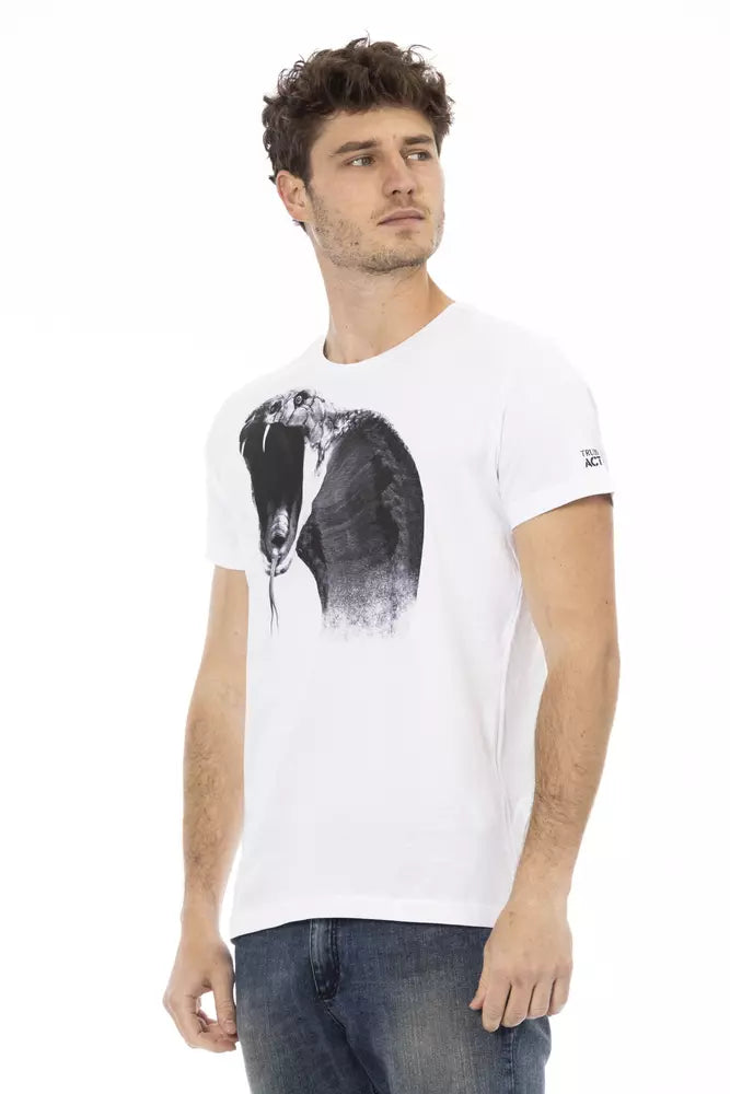 Trussardi Action T-Shirt für Männer aus weißer Baumwolle