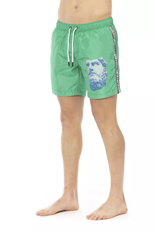 Bikkembergs Badehose für Herren aus grünem Polyester