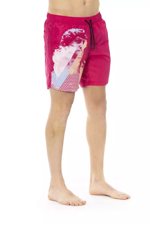 Bikkembergs Badeshorts für Herren aus Polyester in Fuchsia