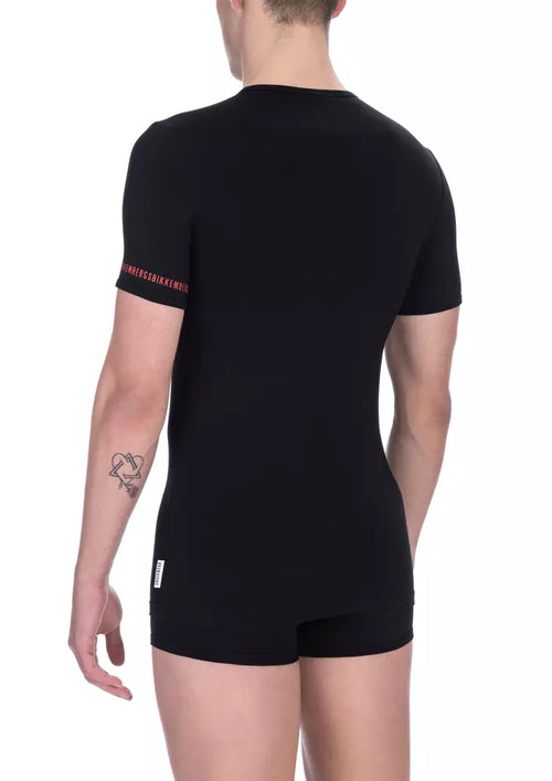 Bikkembergs Herren Doppelpack T-Shirt Schwarz