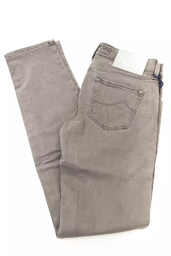 Jacob Cohen Graue Damenjeans aus Baumwolle