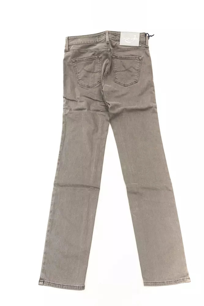 Jacob Cohen Graue Damenjeans aus Baumwolle