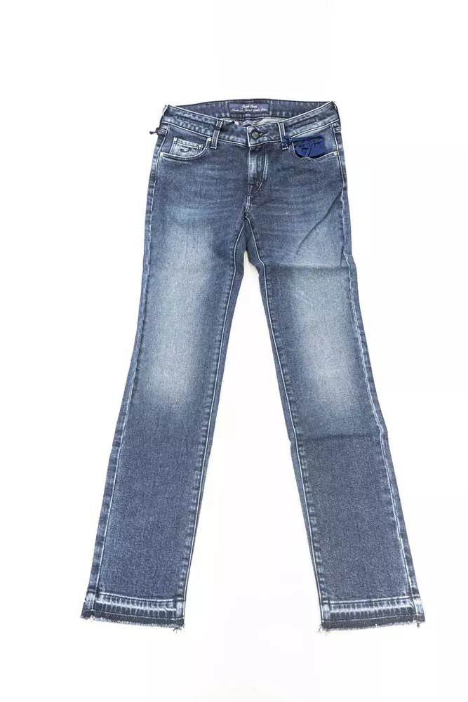Jacob Cohen Damen-Jeans aus Baumwolle mit Ponyfell-Etikett