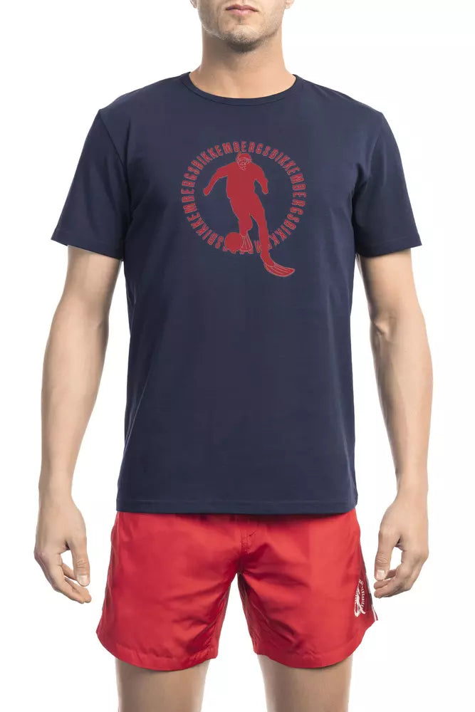 Bikkembergs Baumwoll-T-Shirt für Herren in Army-Grün