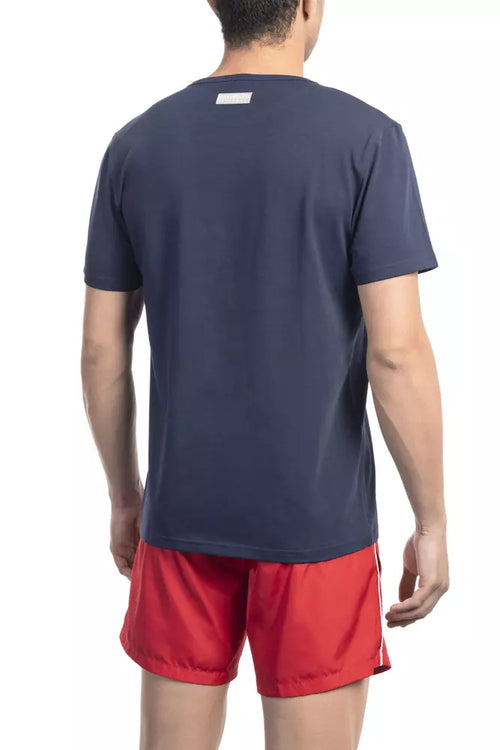 Bikkembergs Men's Cotton T-Shirt in Army Green