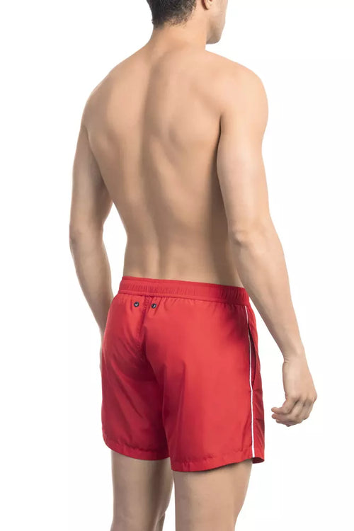 Bikkembergs Herren-Badehose aus rotem Polyester