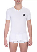 Bikkembergs Weißes Herren-T-Shirt aus Baumwolle