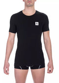 Bikkembergs Schwarzes Baumwoll-T-Shirt-Doppelpack für Herren