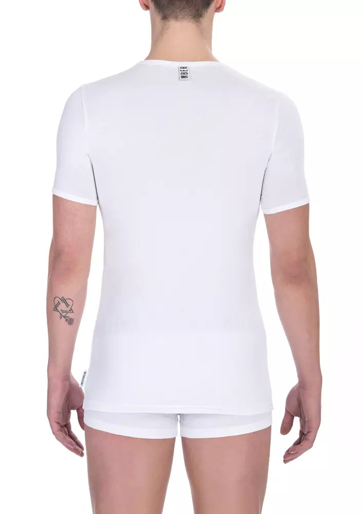 Bikkembergs Weißes Herren T-Shirt-Set aus Baumwolle