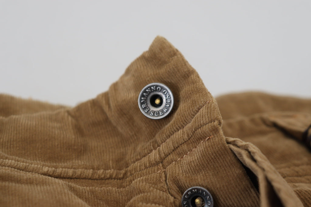 Ermanno Scervino Cargo-Hose aus braunem Baumwollcord