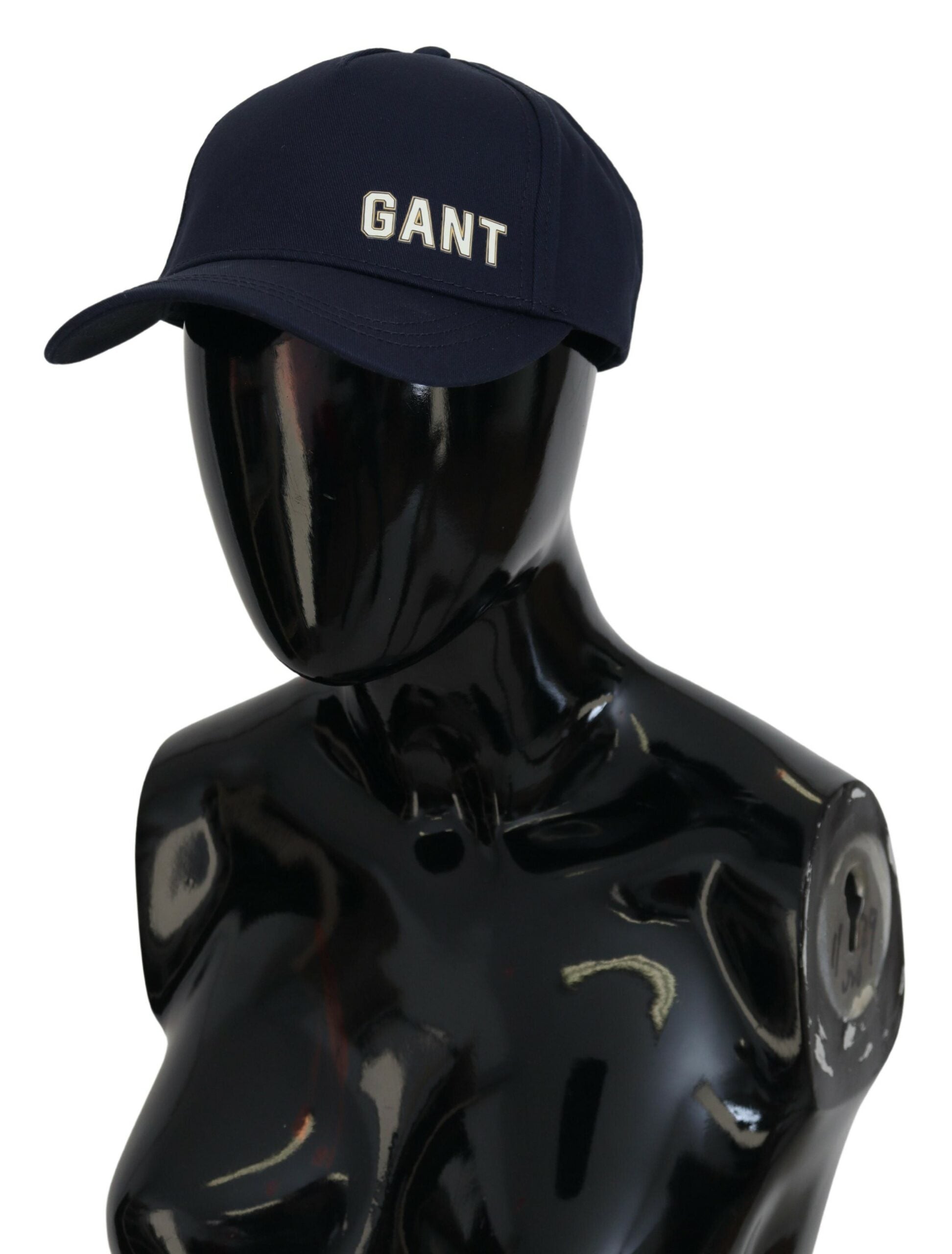 Gant Blaue Baumwolle Logo Print Baseballkappe lässigen Hut