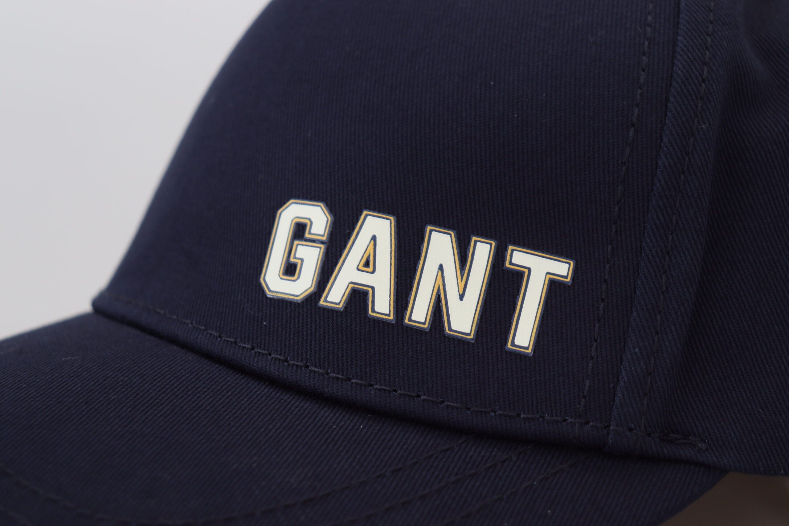 Gant Blaue Baumwolle Logo Print Baseballkappe lässigen Hut