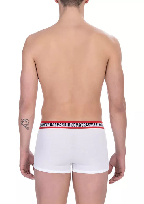 Bikkembergs Herren Doppelpack Boxershorts aus weißer Baumwolle