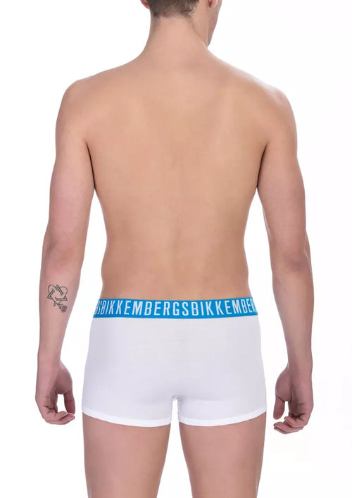 Bikkembergs Herren-Baumwollshorts in Weiß