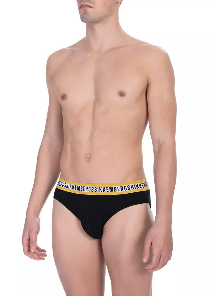 Bikkembergs Schwarze Baumwoll-Boxershorts für Herren