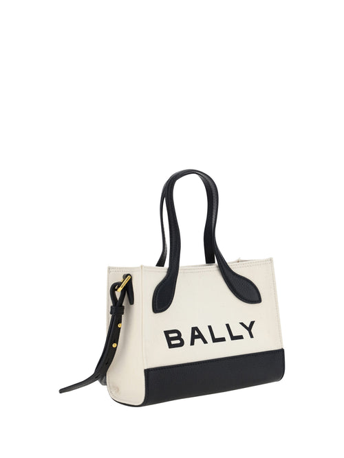 Bally Handtasche aus weißem und schwarzem Leder