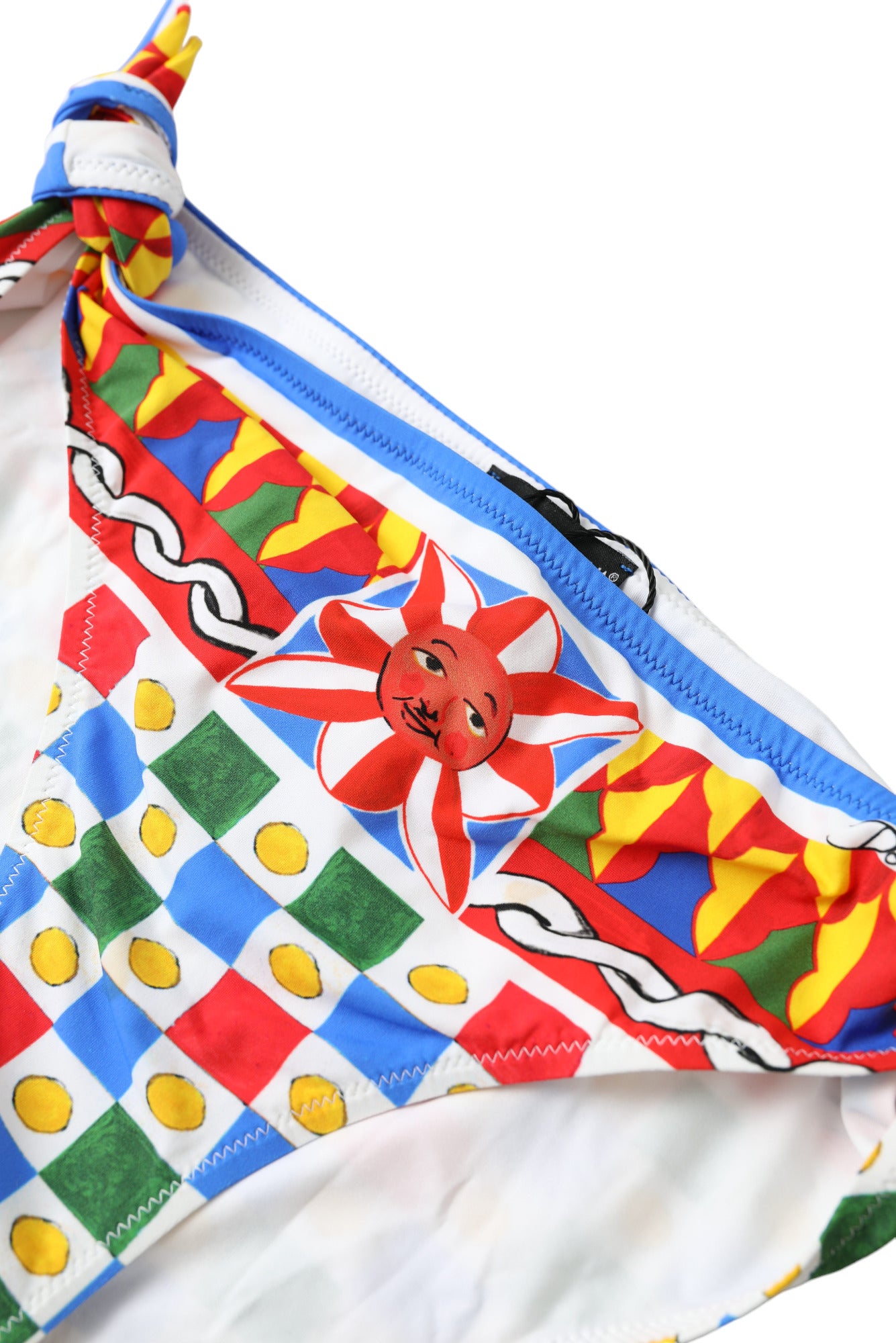 Dolce & Gabbana Multicolor Carretto Bottom Schwimmen Strandbekleidung Bikini