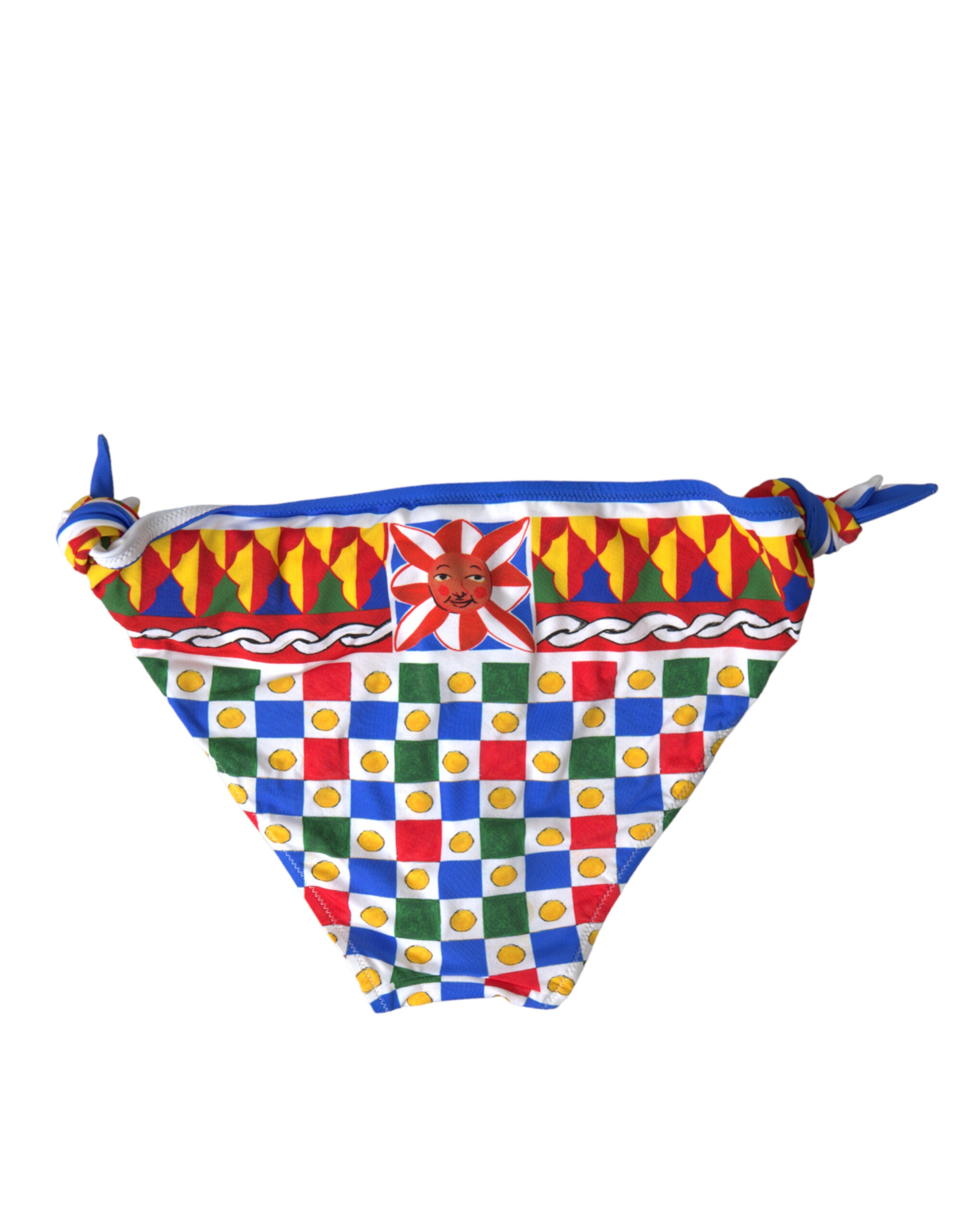 Dolce & Gabbana Multicolor Carretto Bottom Schwimmen Strandbekleidung Bikini