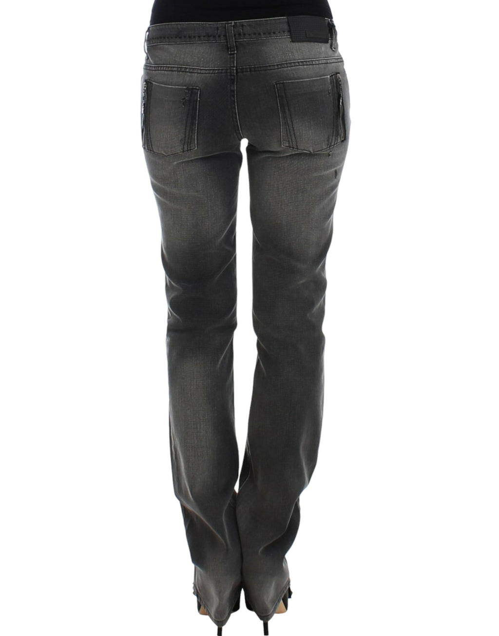 Costume National Graue Jeans mit geradem Bein
