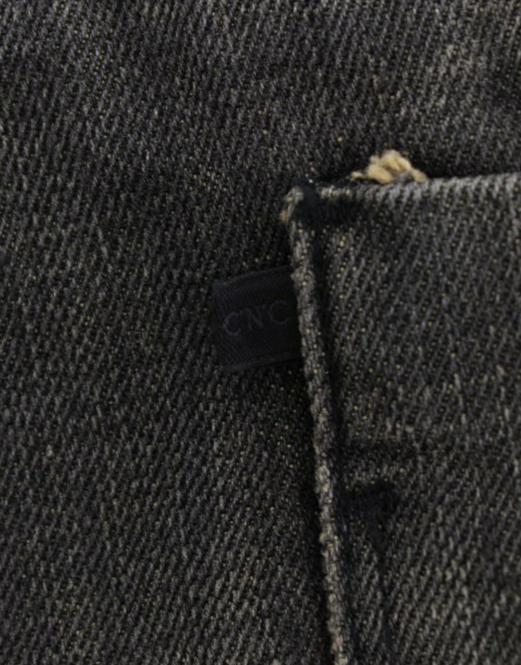 Costume National Graue Jeans im Used-Look