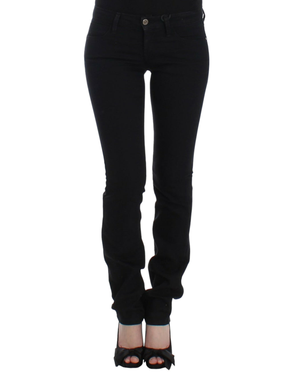 Costume National Schwarze Jeans mit geradem Bein