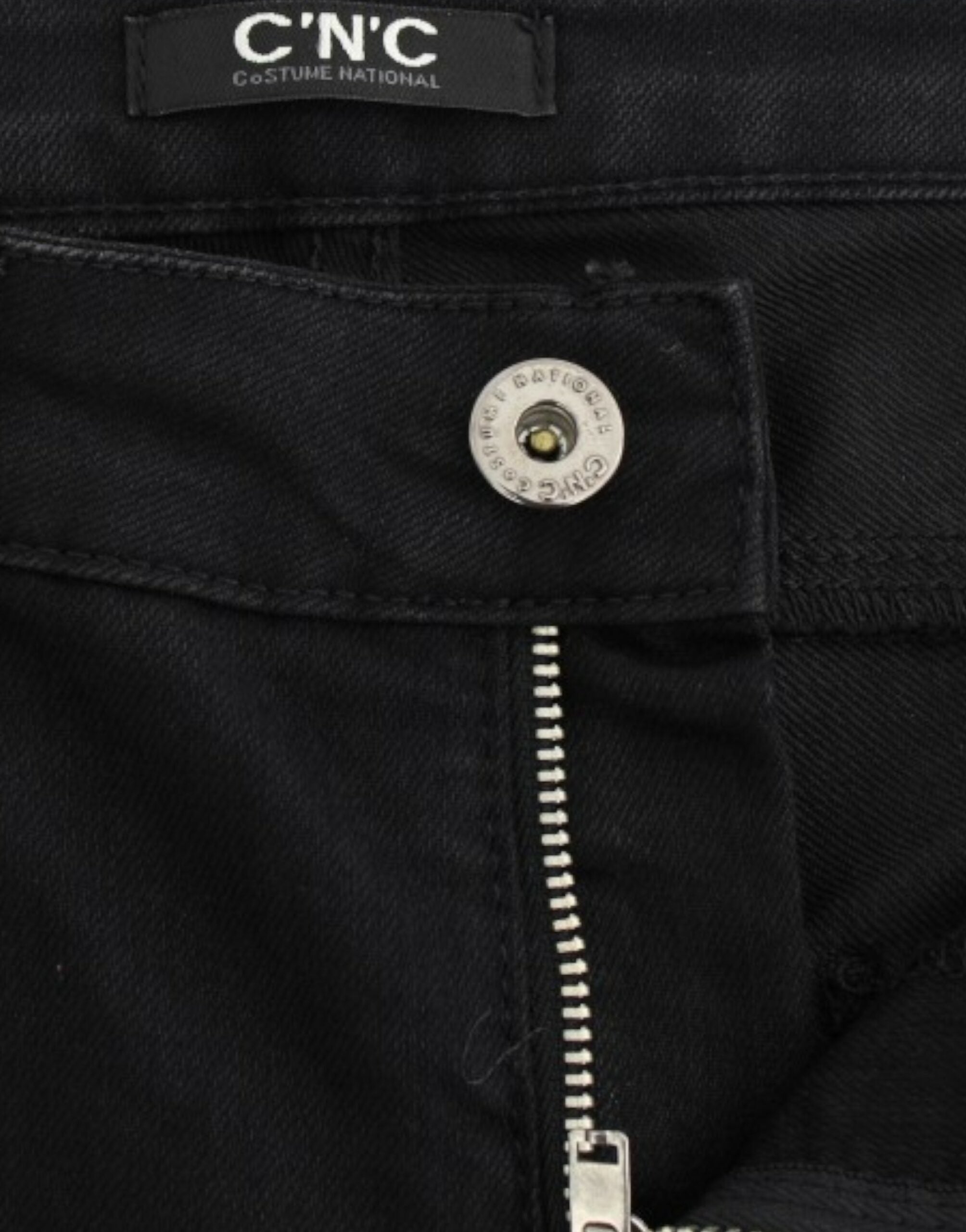 Costume National Schwarze Jeans mit geradem Bein