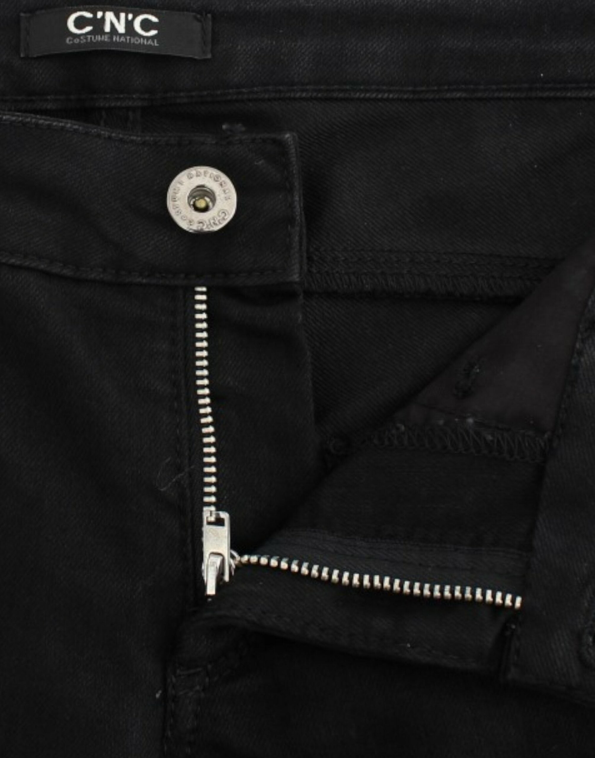Costume National Schwarze Jeans mit geradem Bein