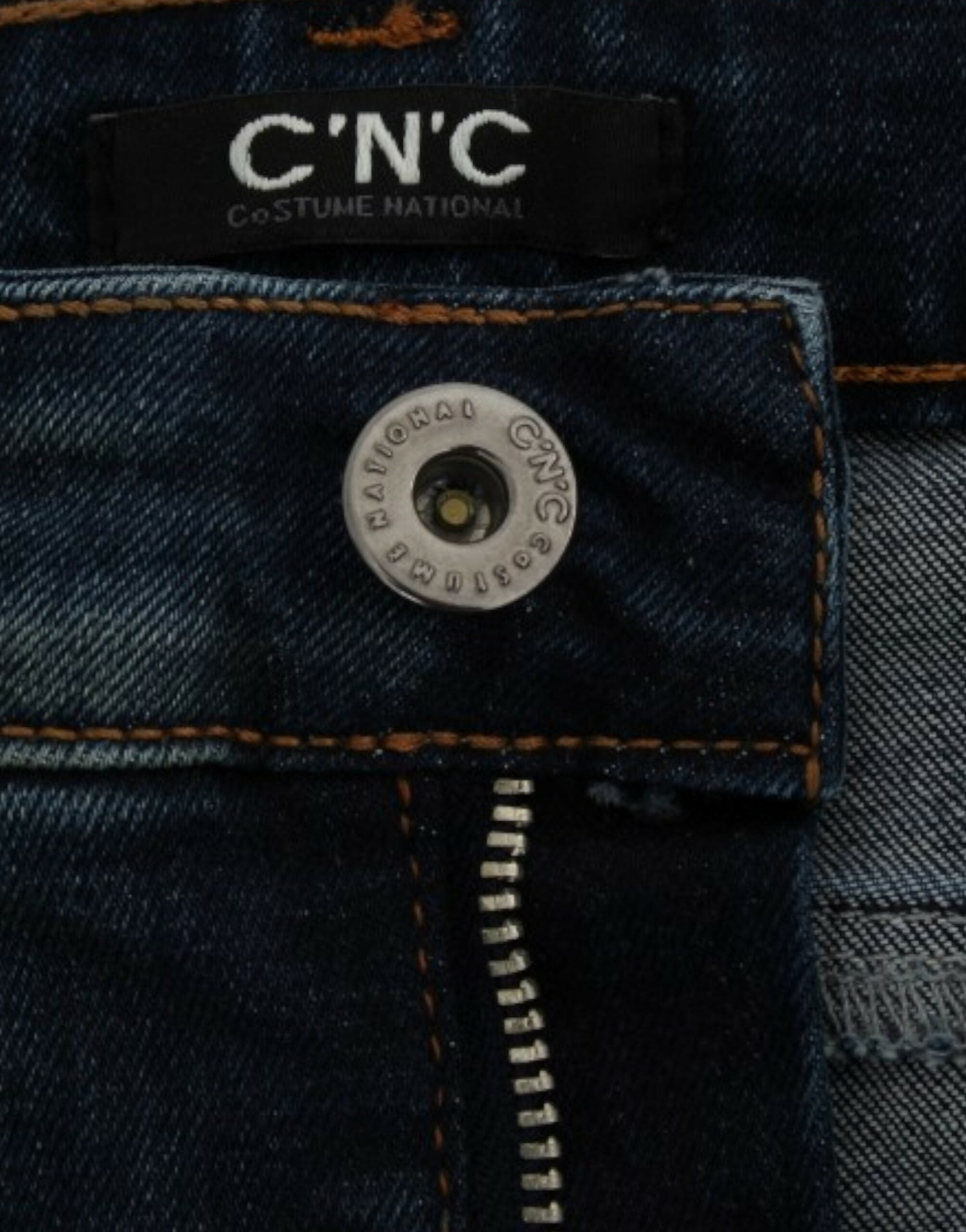 Costume National Blaue Jeans mit geradem Bein