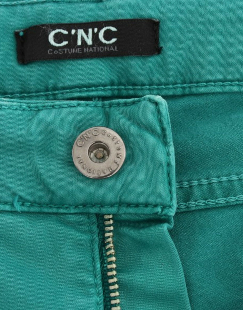 Costume National Grüne Jeans mit geradem Bein