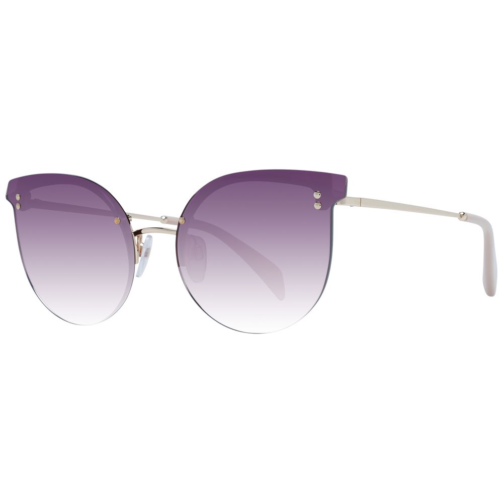 Maje Goldfarbene Sonnenbrille aus Edelstahl