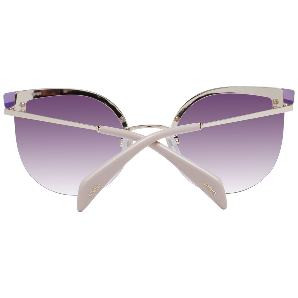 Maje Goldfarbene Sonnenbrille aus Edelstahl