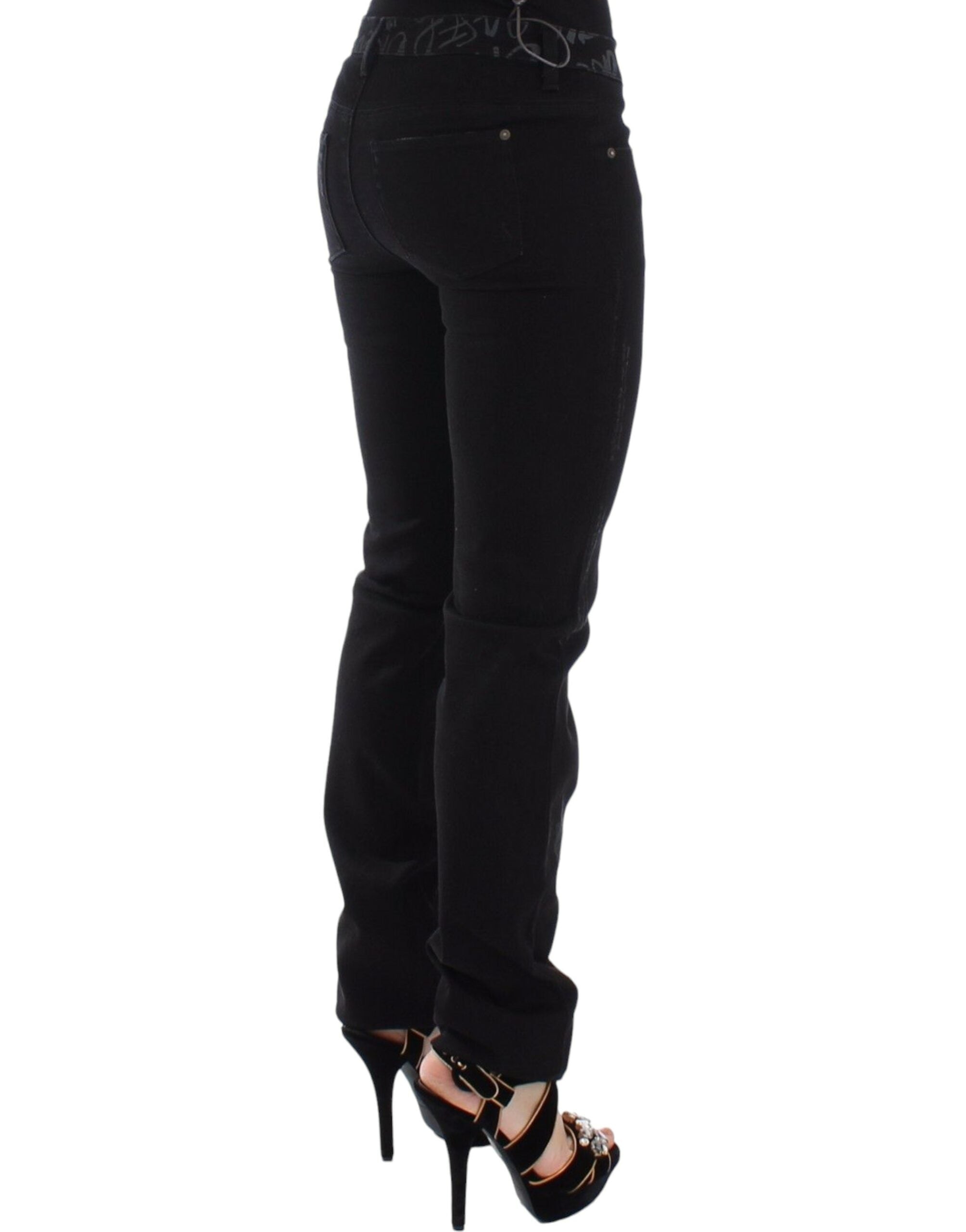 Ermanno Scervino Schwarze Slim Jeans Denim-Hosen Skinny Stretch