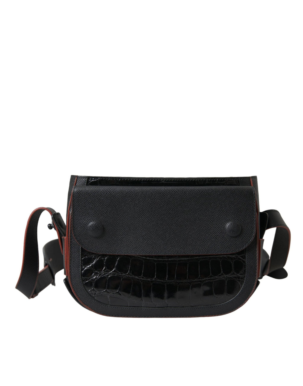 Balenciaga Black Exotic Leather Shoulder Crossbody Camera Bag