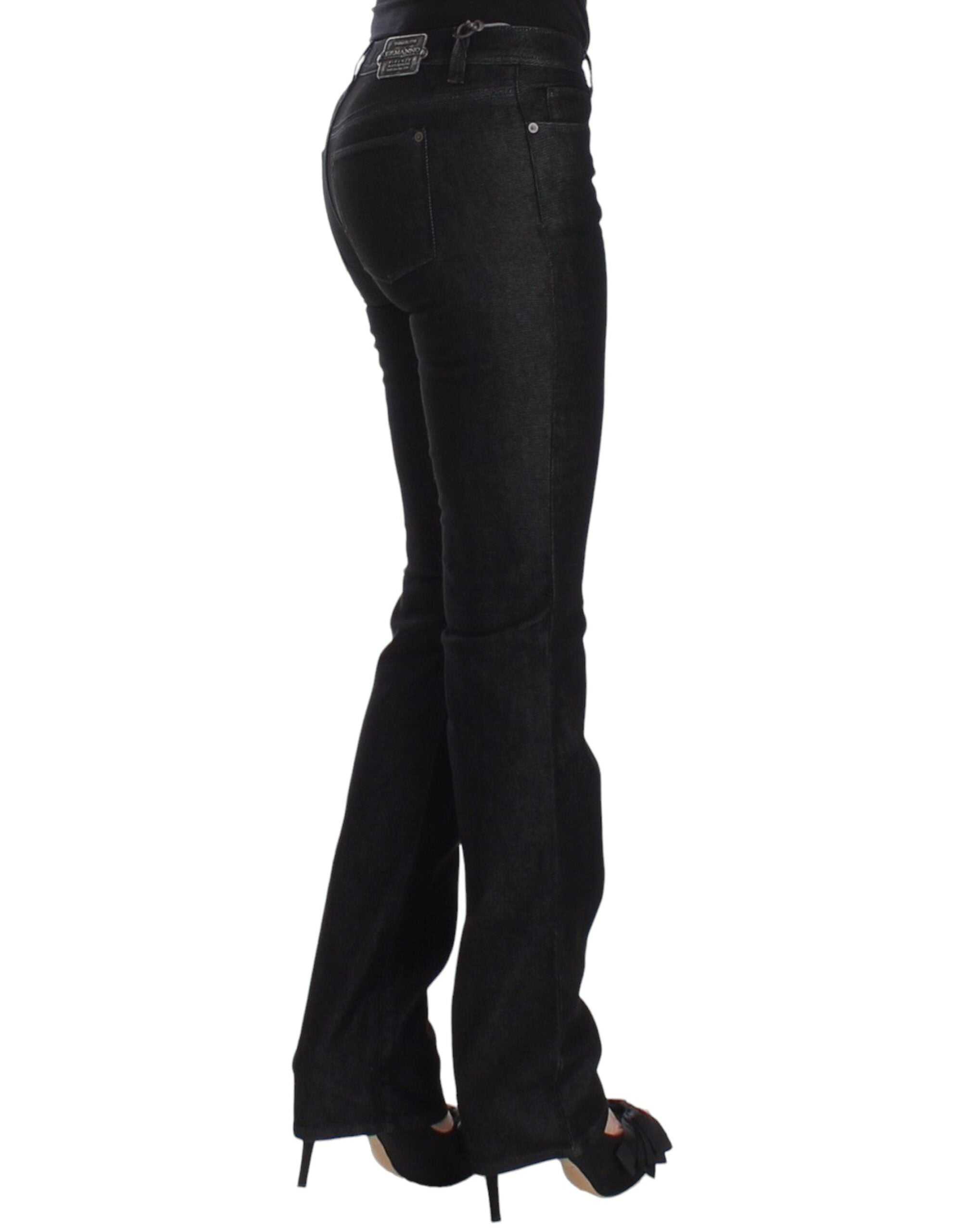 Ermanno Scervino Schwarze Slim Jeans Denim-Hosen Skinny Leg Stretch