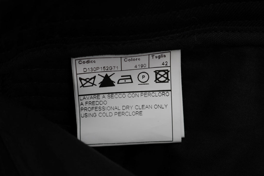 Ermanno Scervino Schwarze Slim Fit Freizeithose aus Baumwolle