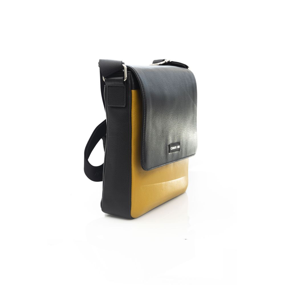 Cerruti 1881 Gelbe Leder Damen Crossbody Tasche