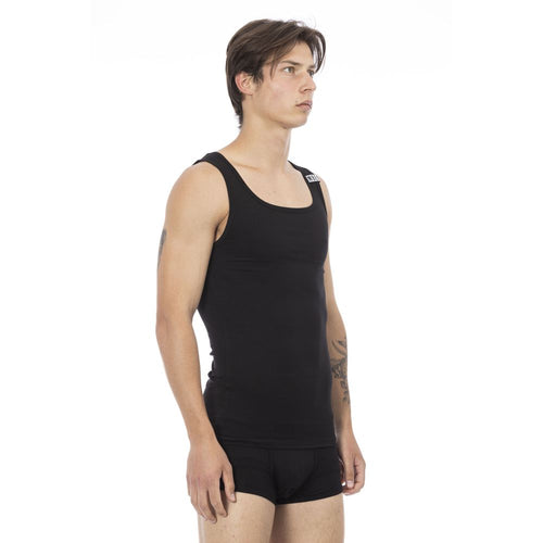 Bikkembergs Schwarzes Baumwolltanktop für Herren