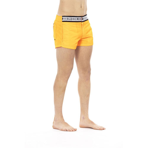 Bikkembergs Badeshorts für Herren aus orangefarbenem Polyamid