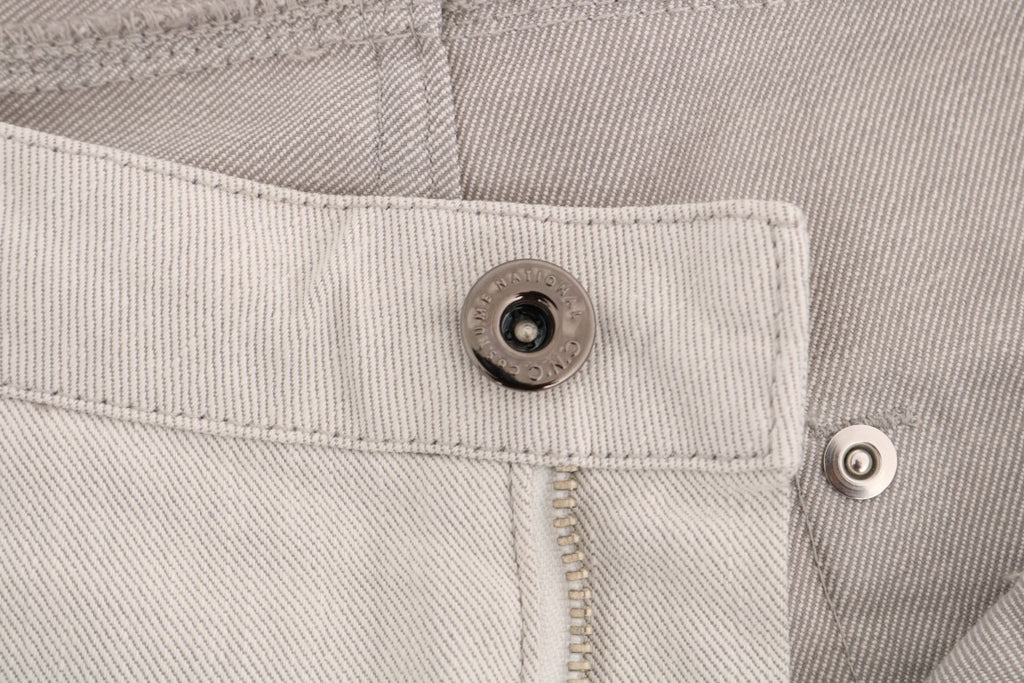 Costume National Weiße schmale Stretch-Jeans aus Baumwolle