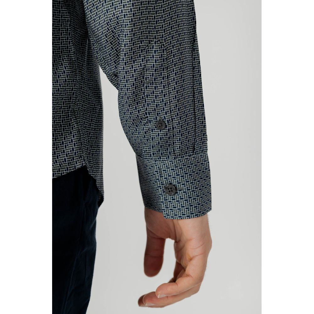 Armani Exchange Graues Viskose-Hemd