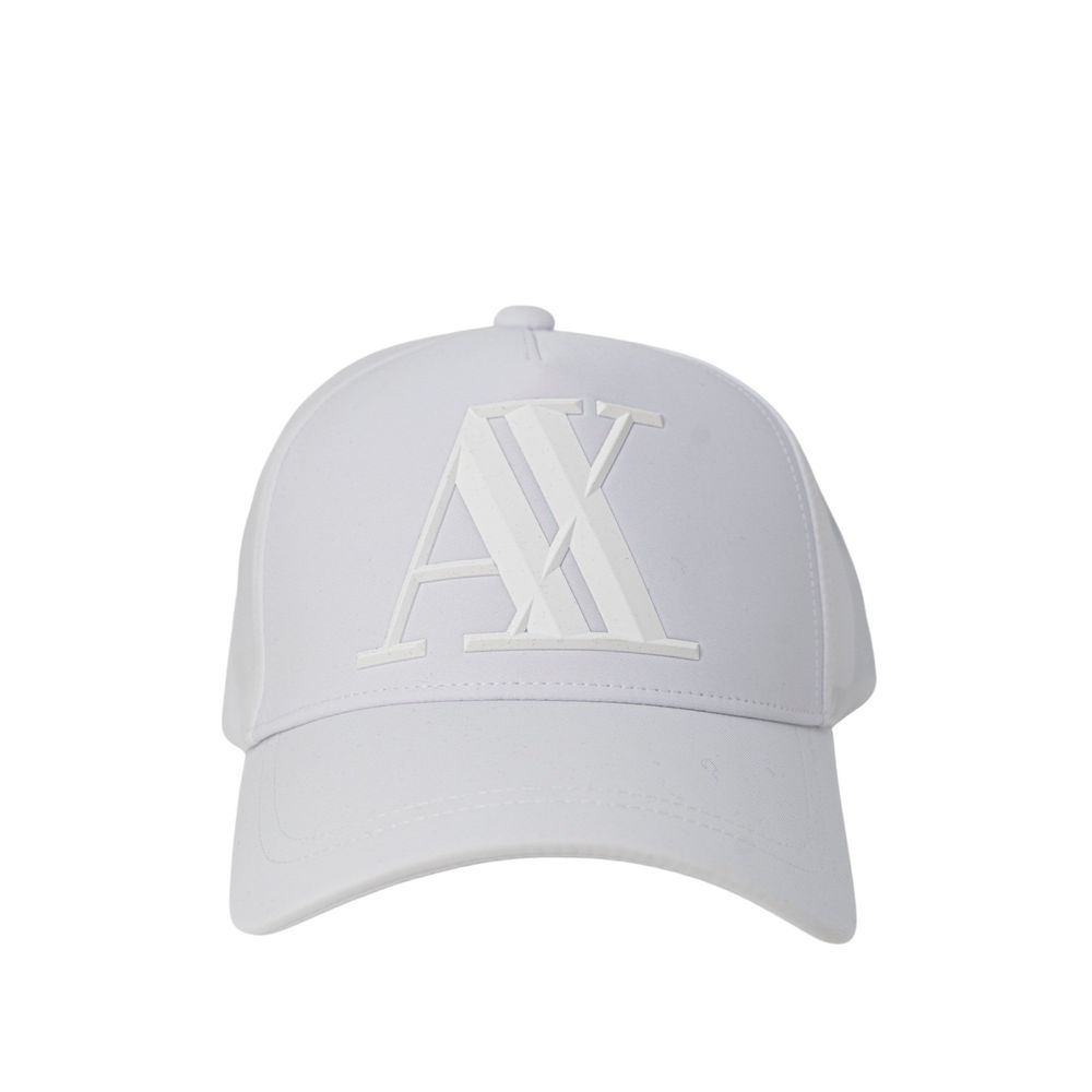 Armani Exchange Weiße Baumwollmützen Baseballmütze